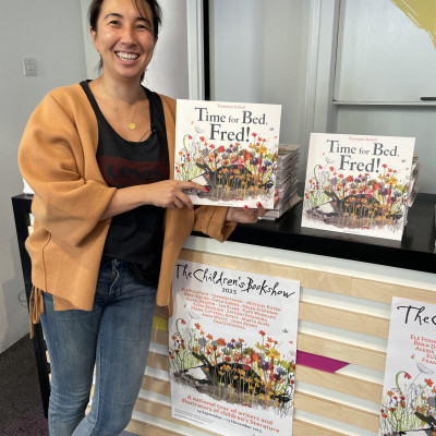 Yasmeen Ismail at the Northcott Theatre in Exeter. We love this year's poster with Yasmeen's dog, Fred!