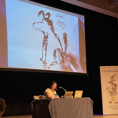 Children loved watching Yasmeen draw live