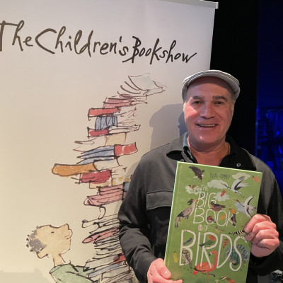 The wonderful artist and illustrator Yuval Zommer before his Warwick show