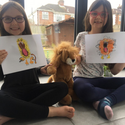 Inspired by Jo Empson, Abigail and Eleanor from Greasby Infants sent us their lion pictures!