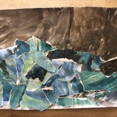 Storm Whale collage by Leila, age 9