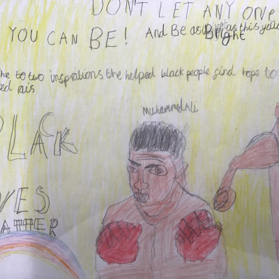 Work inspired by this project from the children at Hawthorn Primary