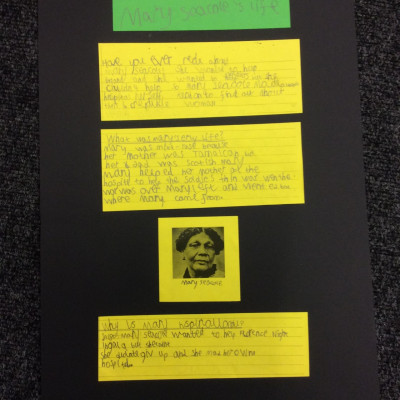 Work inspired by the project from Christopher Hatton Primary