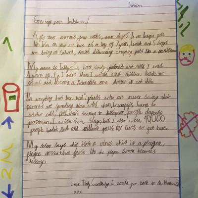 Teddy's letter