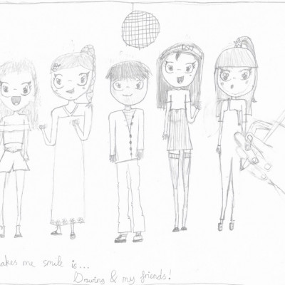 Sofia, age 9. What Makes You Smile Competition entry.